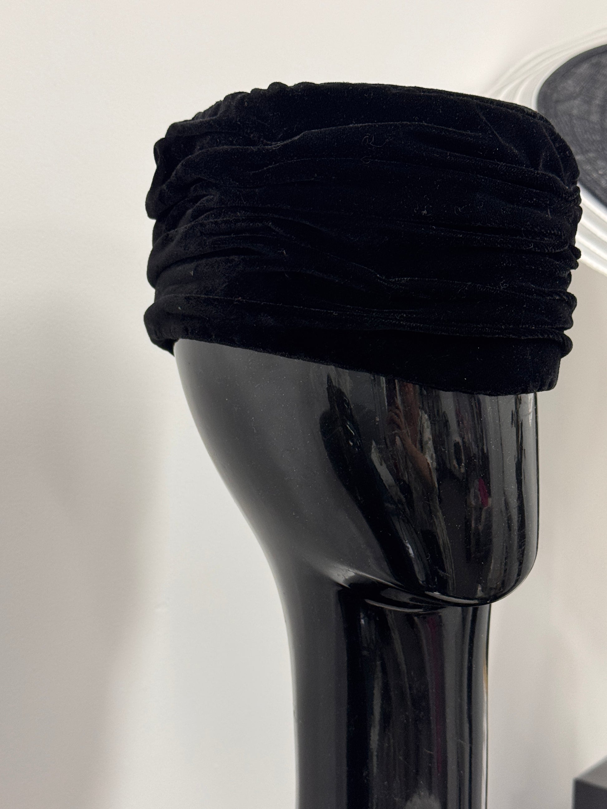 Black Velvet Pillbox