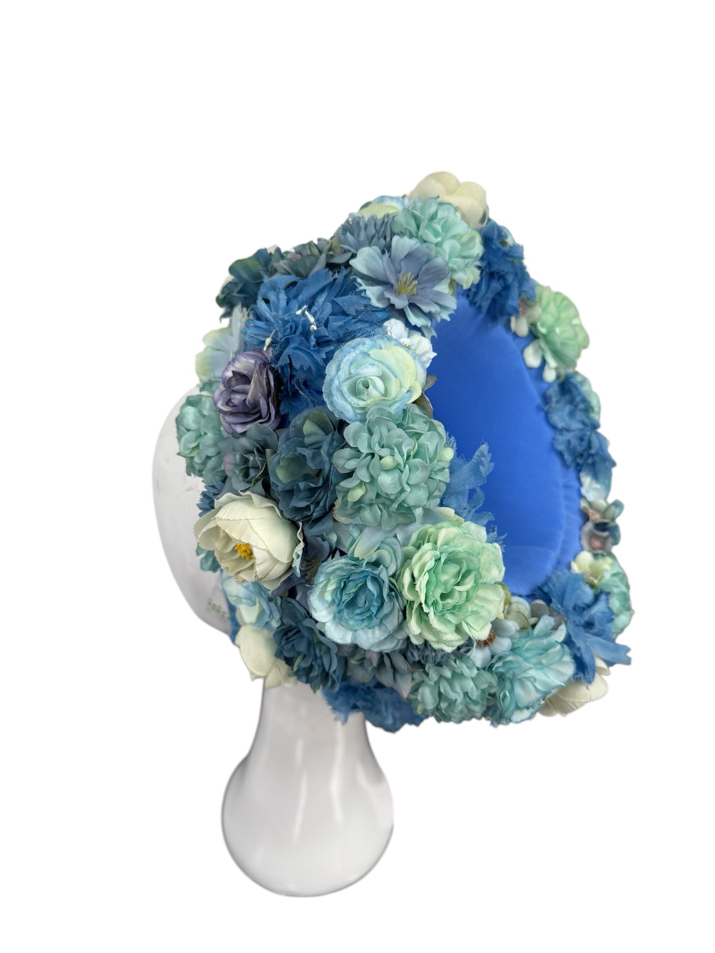 Teal Floral Pillbox