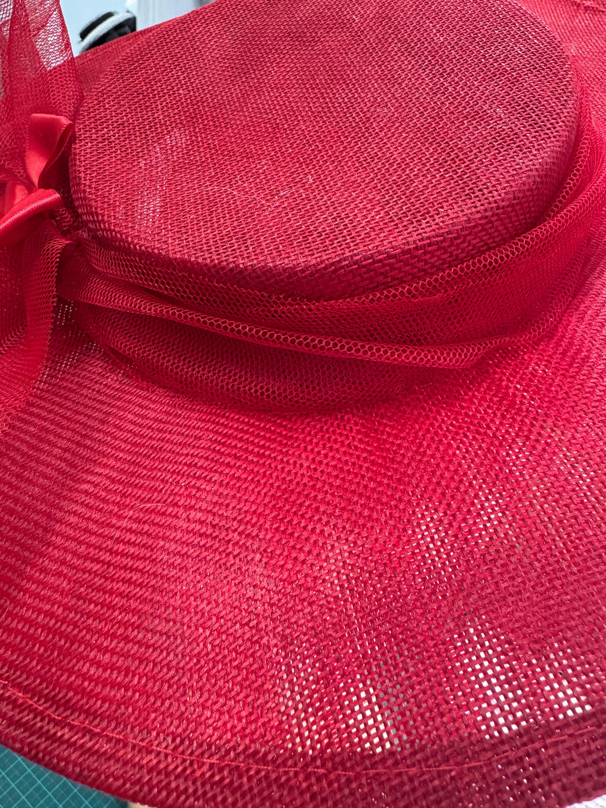 Red Boater Hat