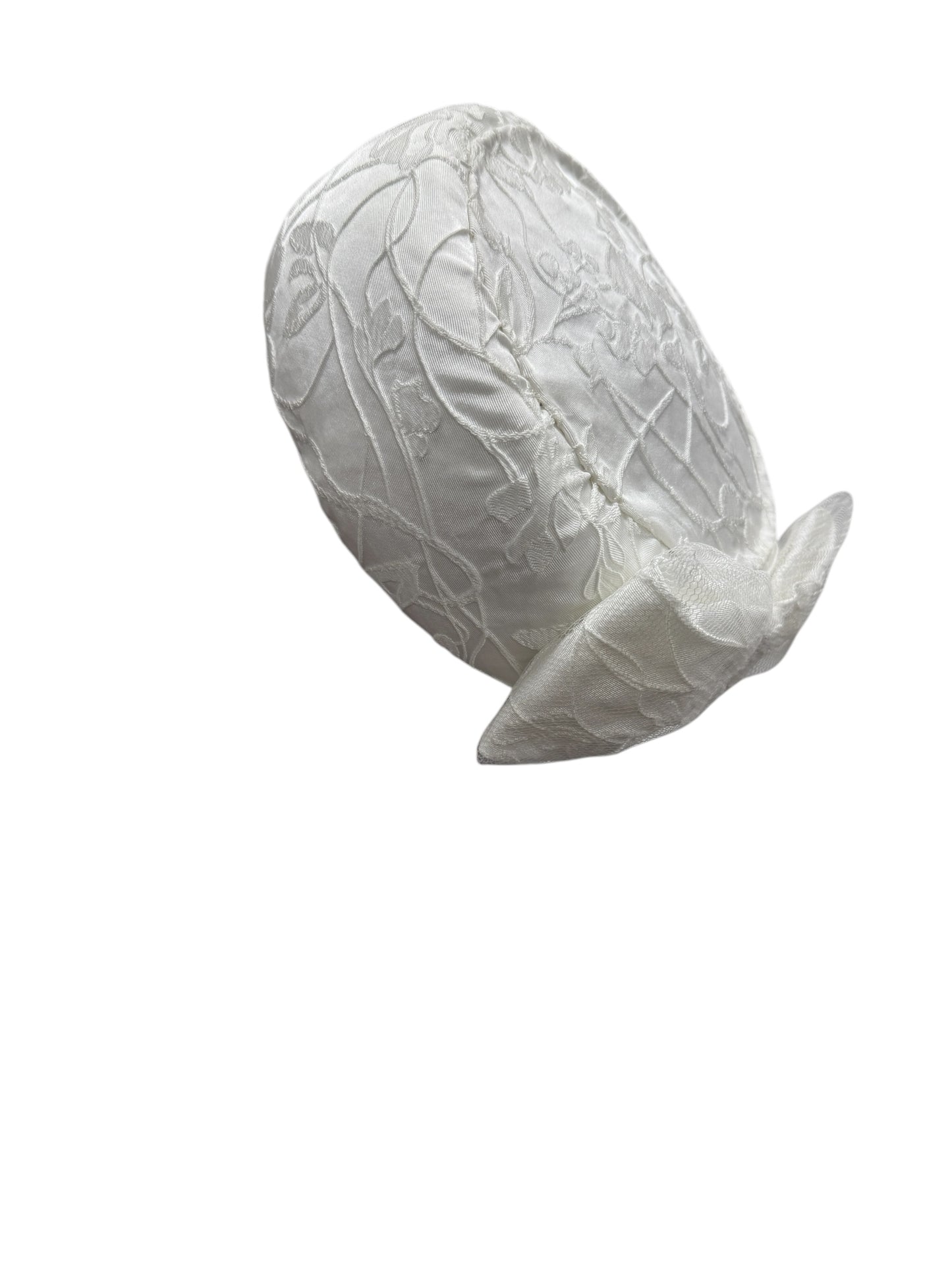White small fabric Pillbox