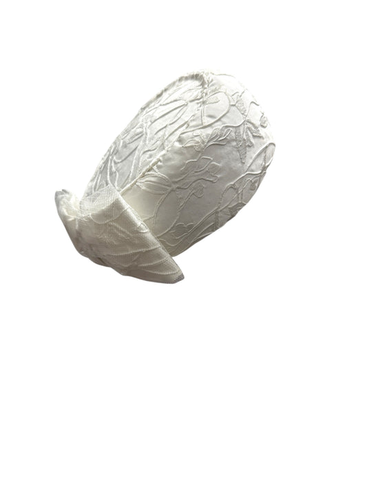 White small fabric Pillbox