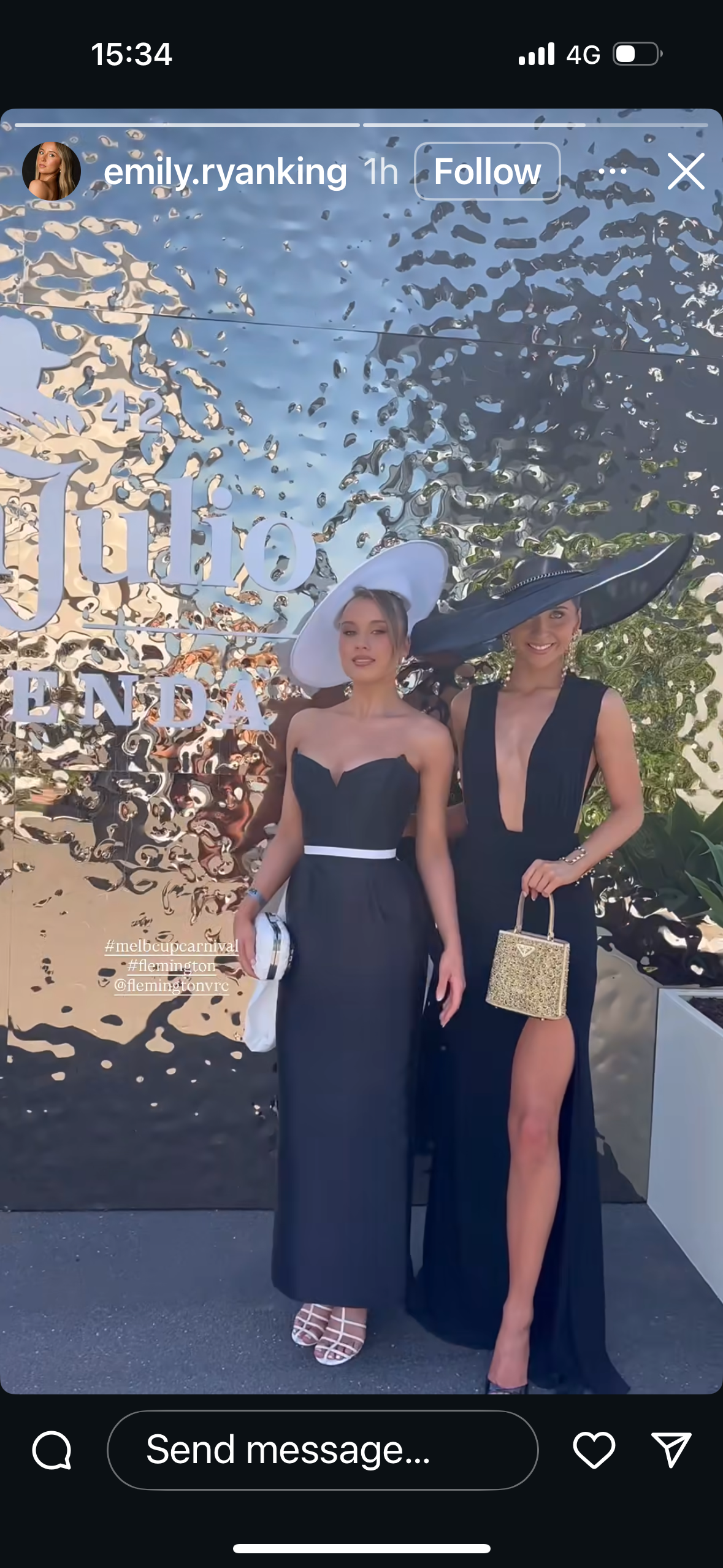 Black Large Brim Headpiece 2025- Derby Day