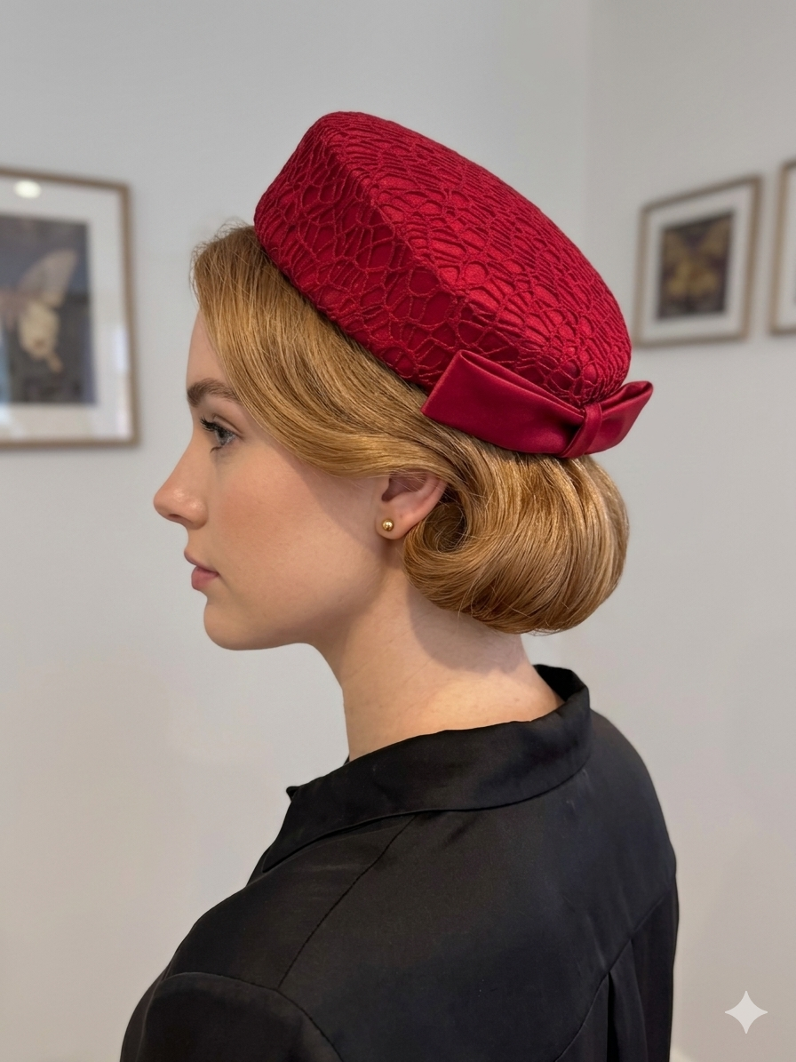 Red Lace Mini Pillbox