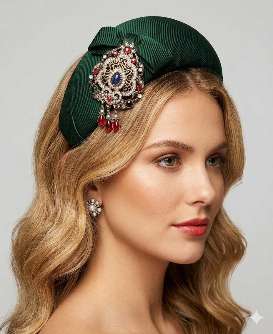 Green Bandeau Headband