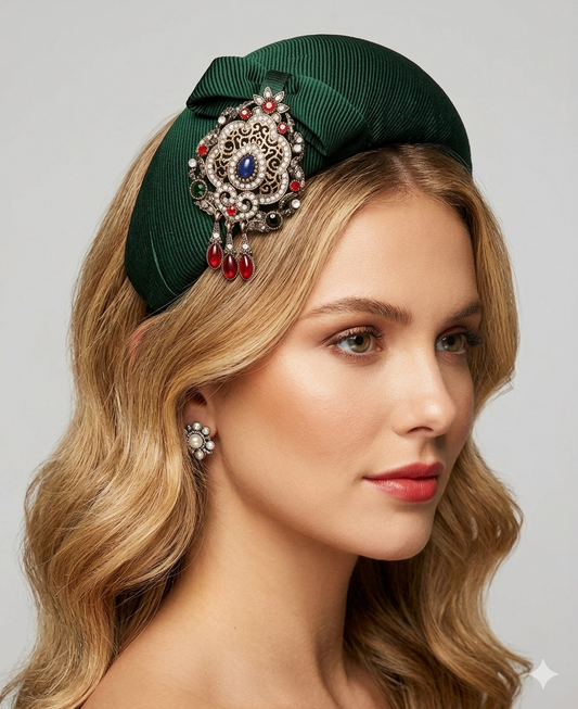 Green Bandeau Headband