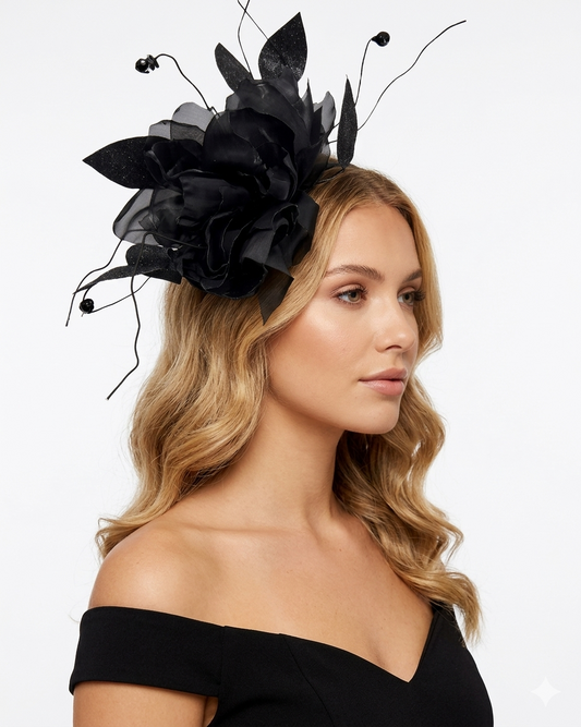 Black Fascinator Headband
