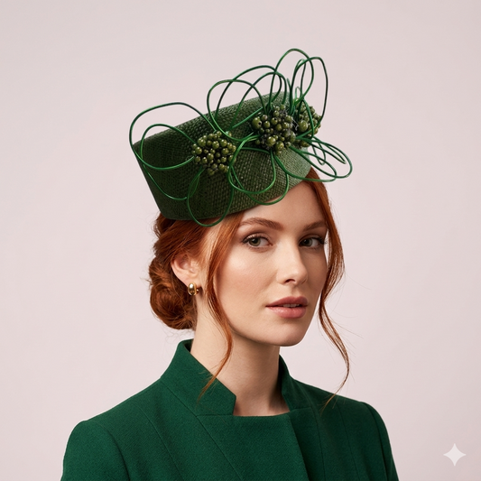 Green Straw Pillbox