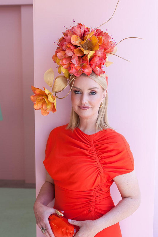 Orange Yellow Petal Headpiece.