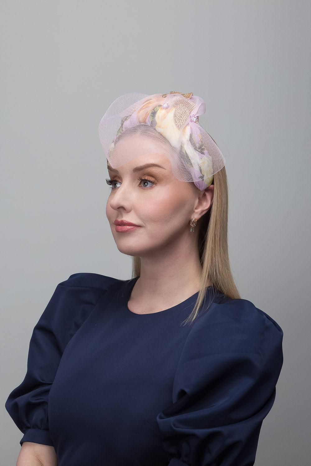 Lemon Wide Floral Headband