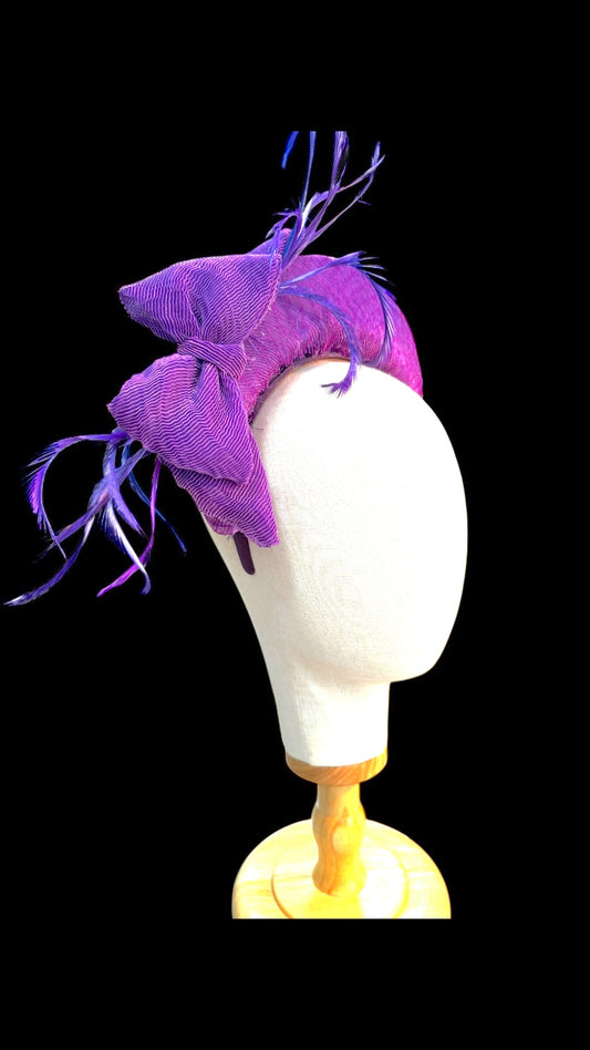 Purple Headband Fascinator