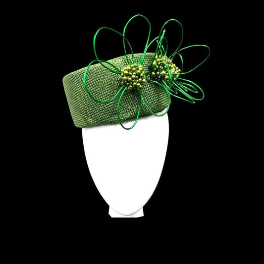 Green Straw Pillbox
