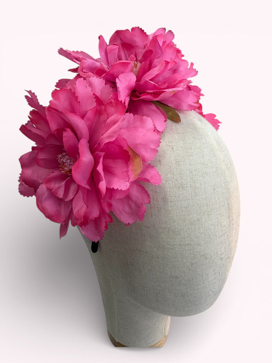 White Blue Floral Crown