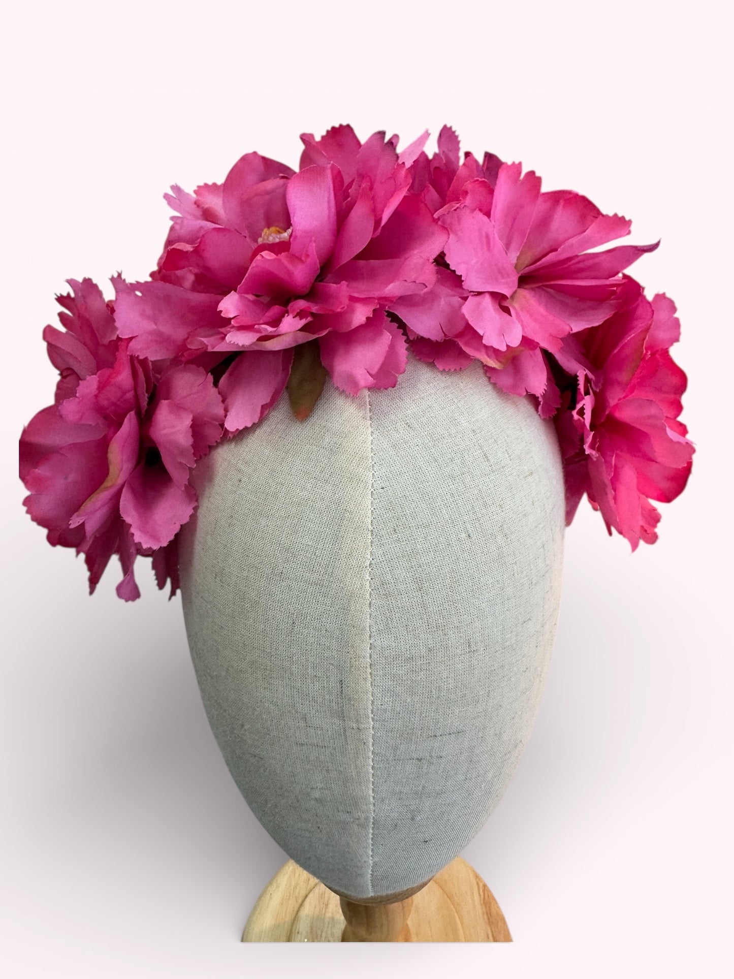 White Blue Floral Crown