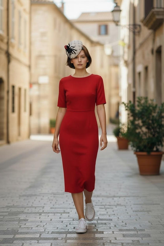 Red Back Spider Felt Percher