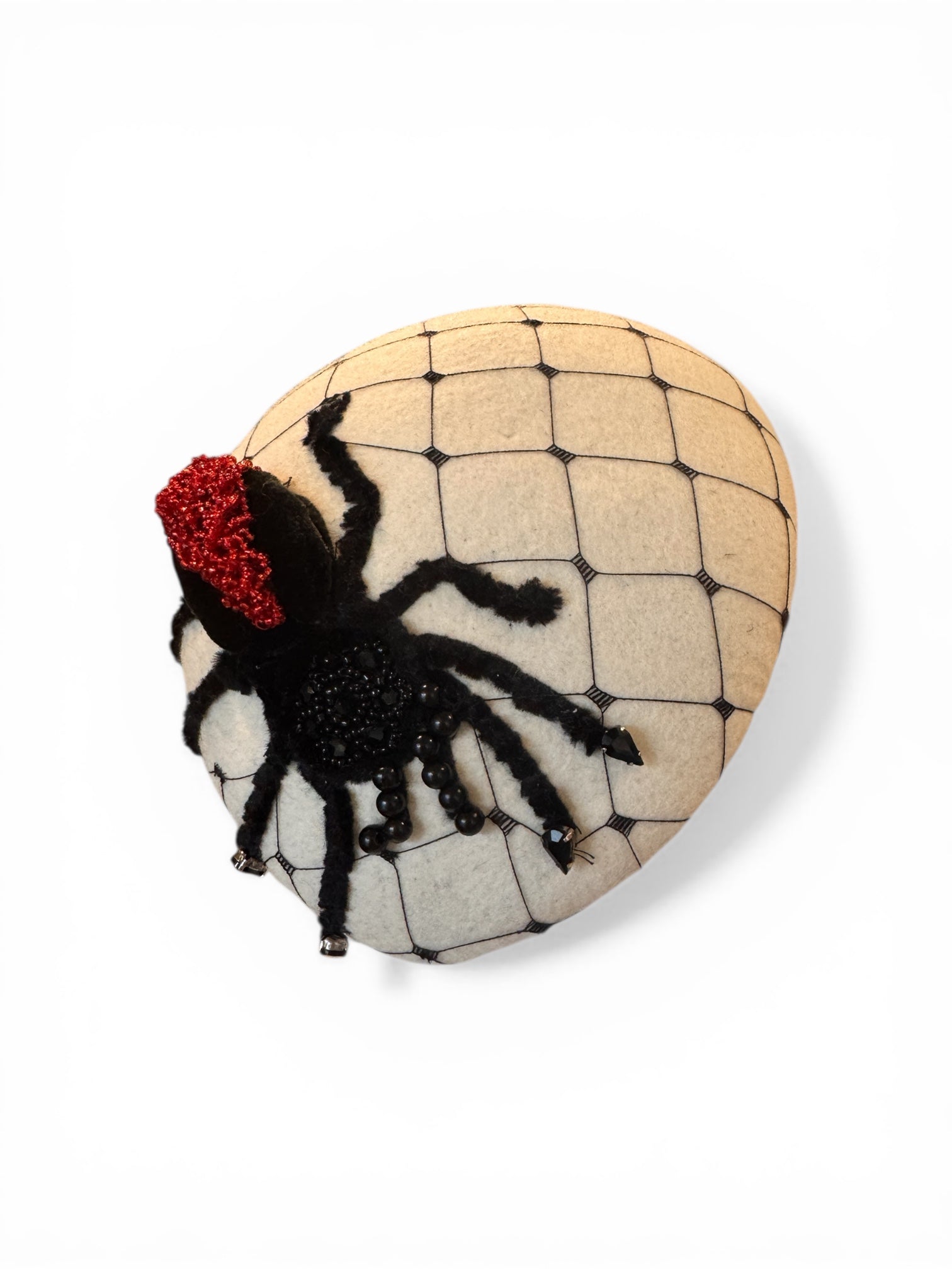 Red Back Spider Felt Percher