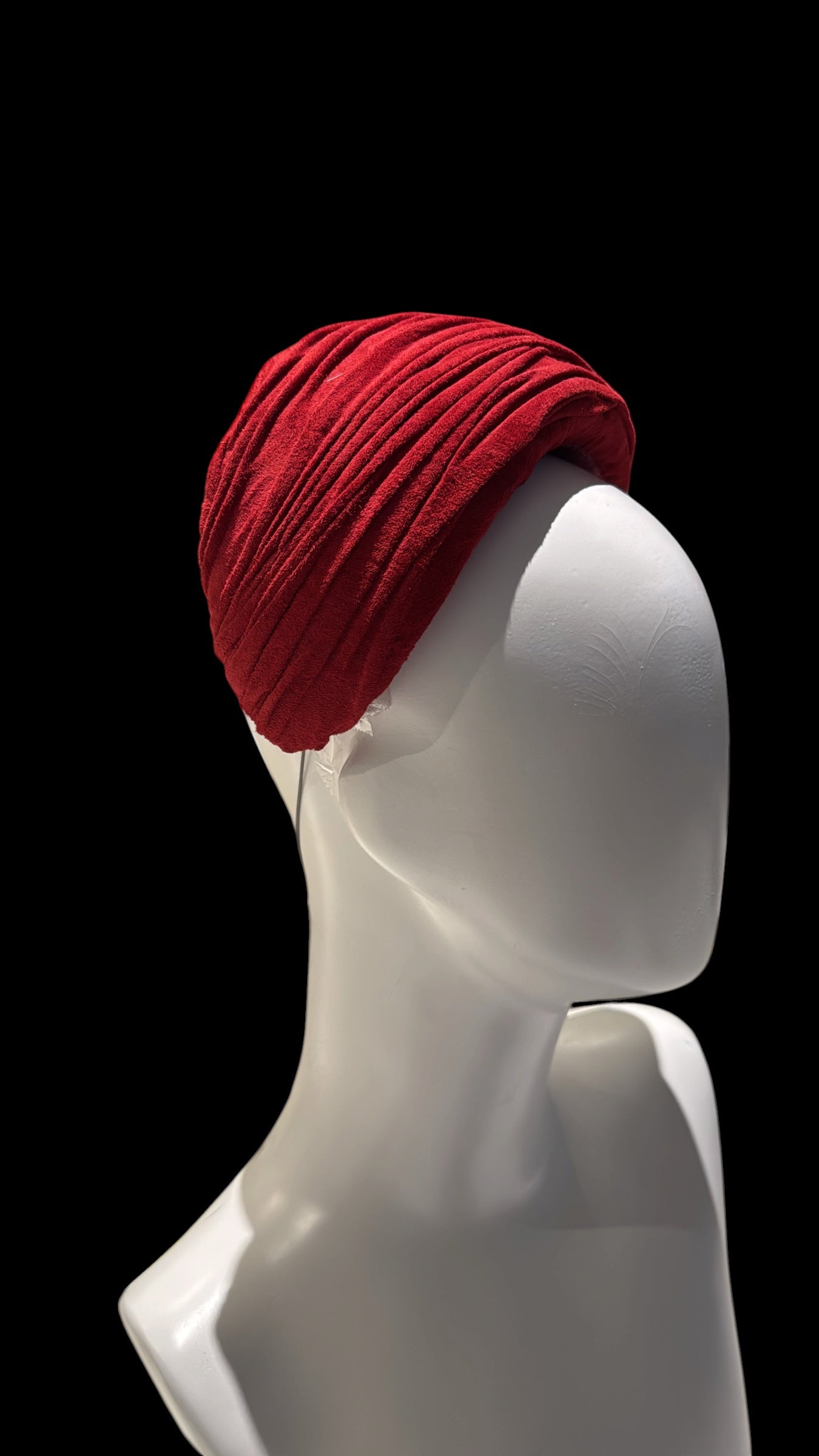 Red Suede Wide Headband