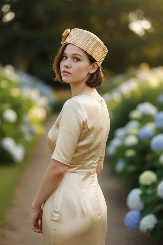 Lemon Pillbox Hat