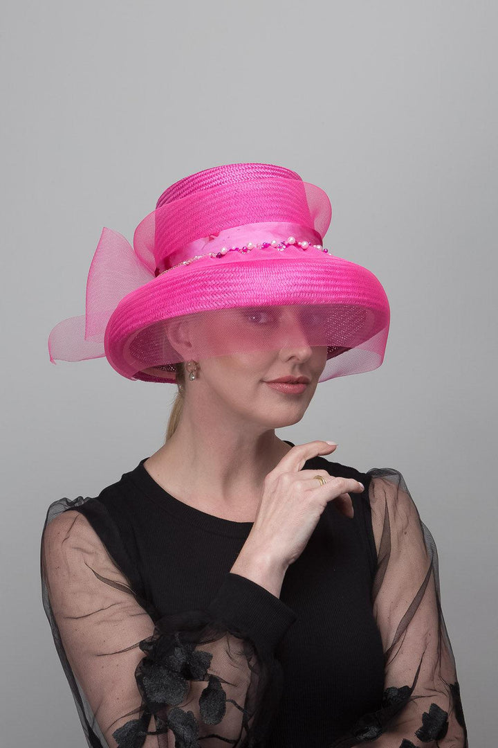 Wendy Scully Vintage Pink Silk Rose Crown