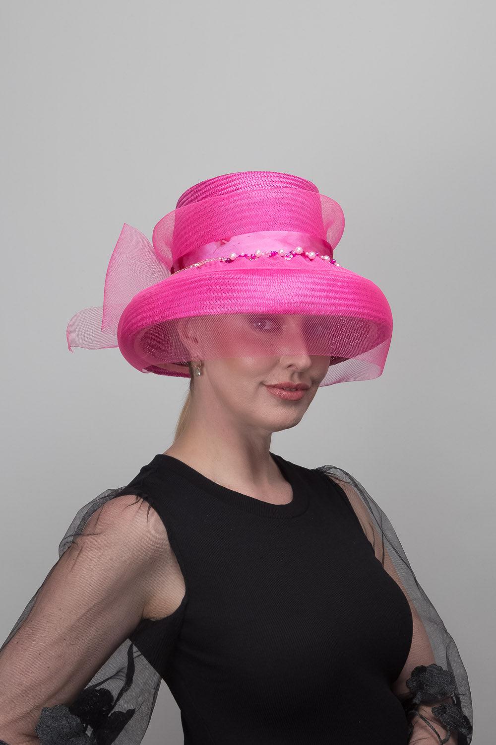 Pink Brimmed Dior Style Hat