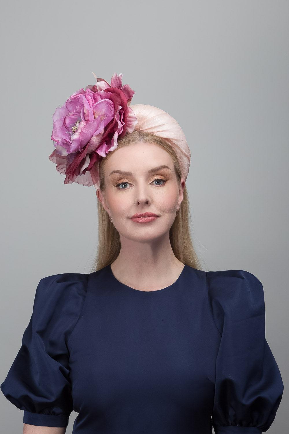 Pink Floral Headband Crown
