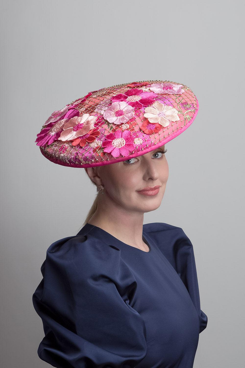 Rose Pink Floral Dior Brim