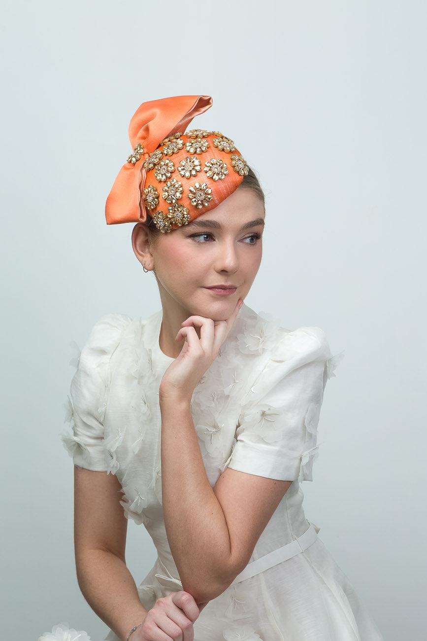 Orange Small Tear Drop Hat