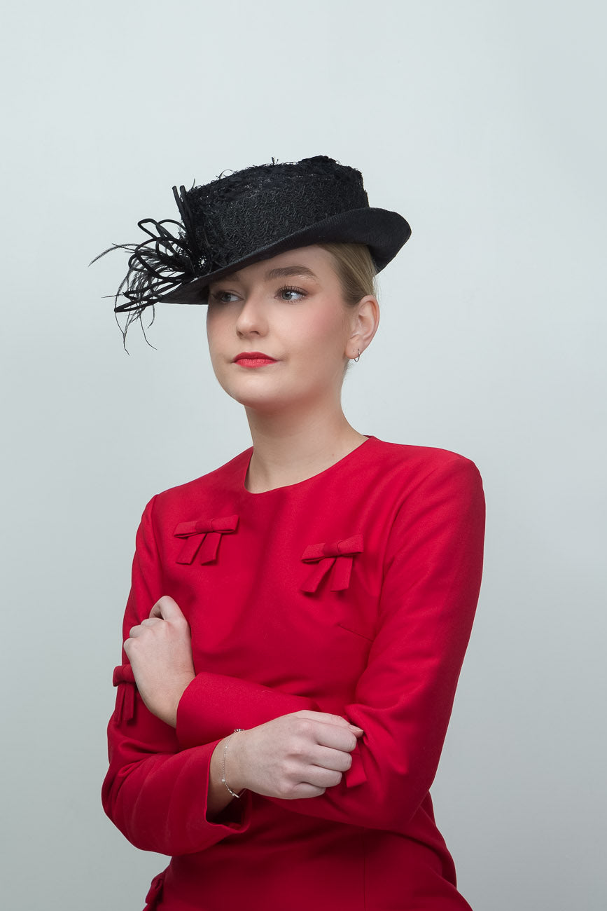 Black Mini Top Hat