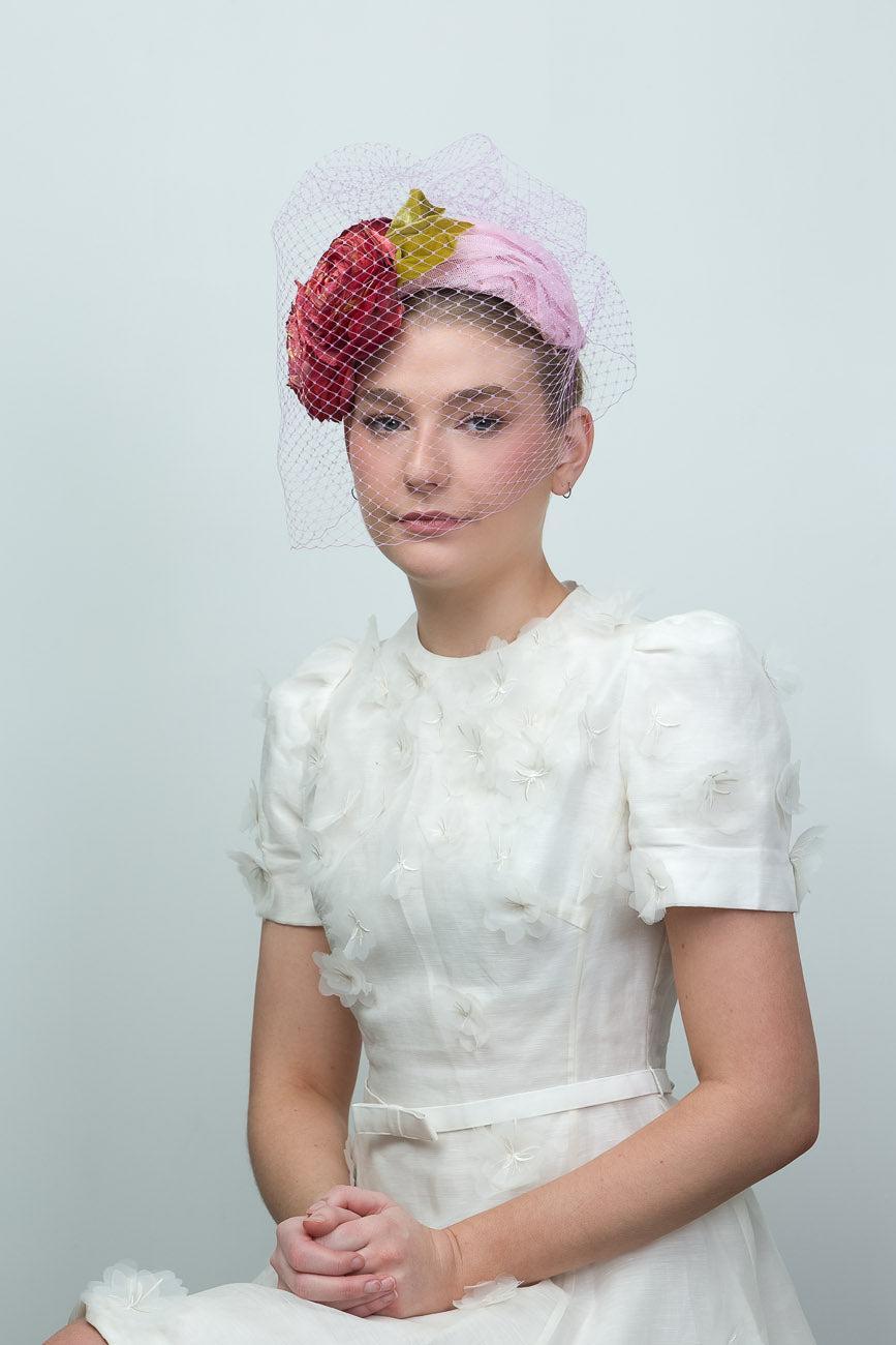 Red and Pink Floral Hat