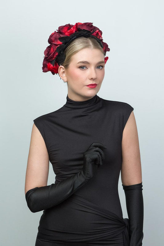 Red and Black Rose Halo