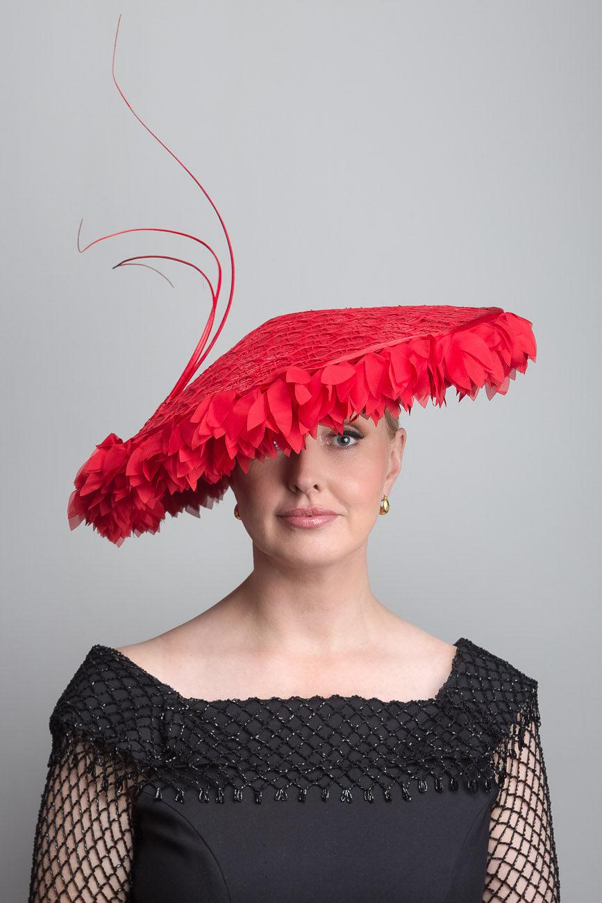 Red Straw Dior Brim