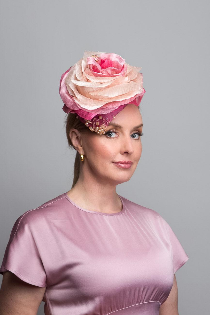 Pink Cerise Teardrop Hat