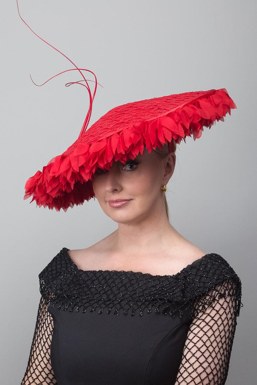 Red Straw Dior Brim