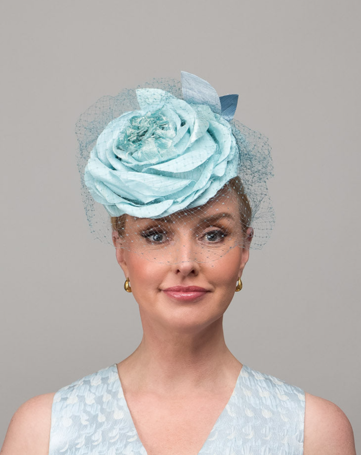 Baby Blue Flower Hat