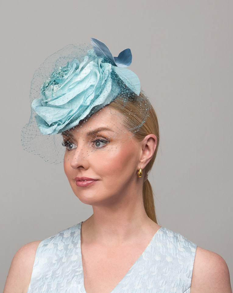 Baby Blue Flower Hat