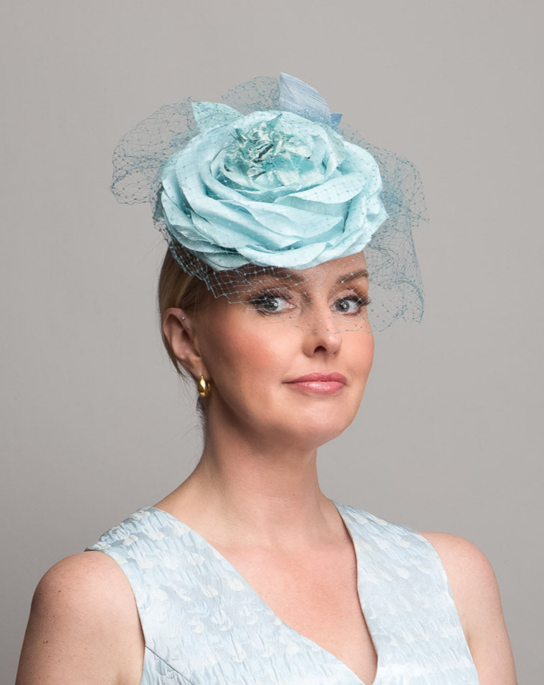 Baby Blue Flower Hat