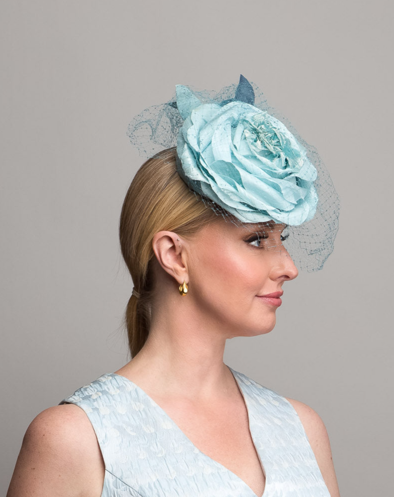 Baby Blue Flower Hat