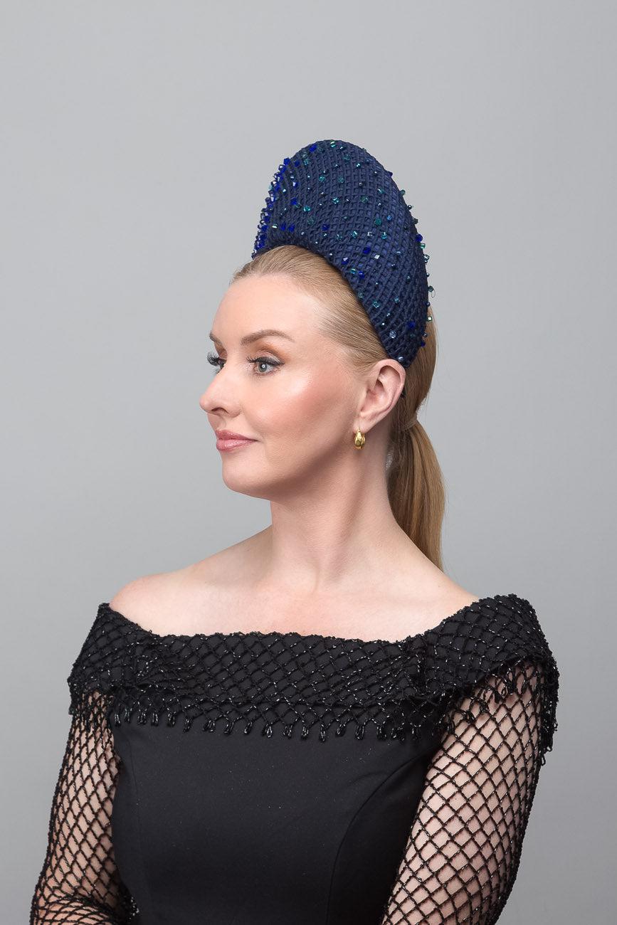 Blue Mesh Fabric Halo