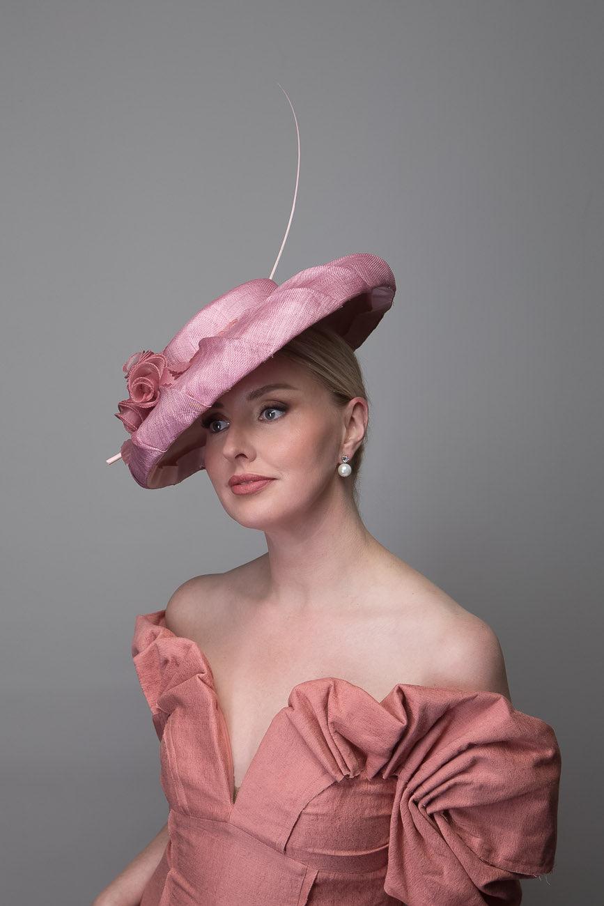 Dusky Pink Brim Hat