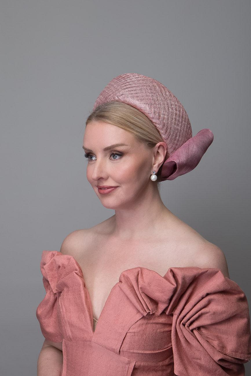 Pink store pillbox hat