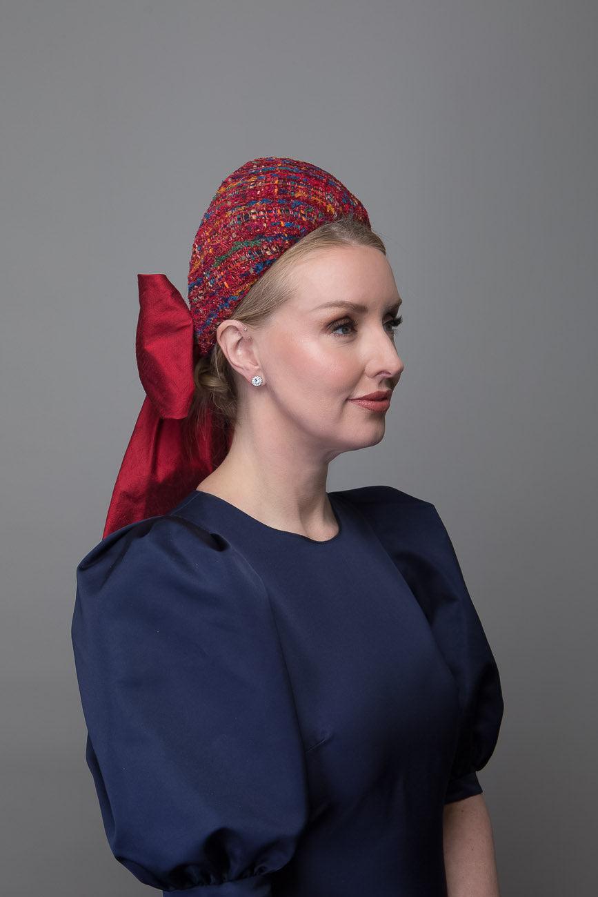 Burgundy Textured Fabric Headband