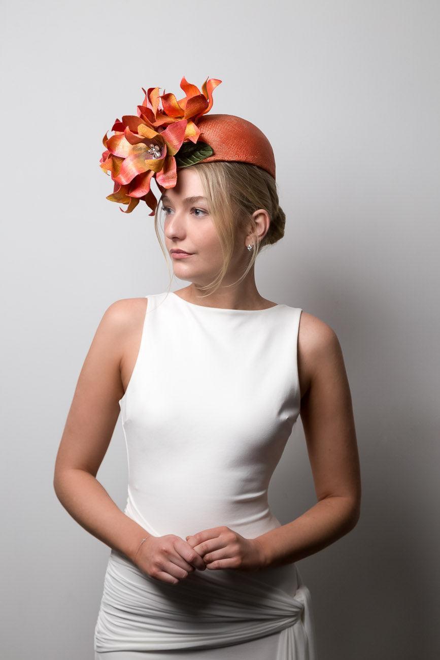 Orange Vintage Style Pillbox