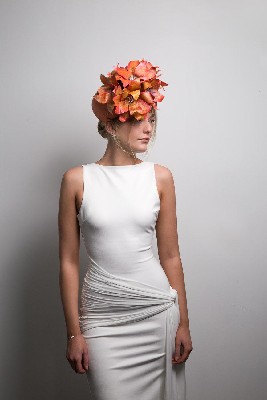 Orange Vintage Style Pillbox