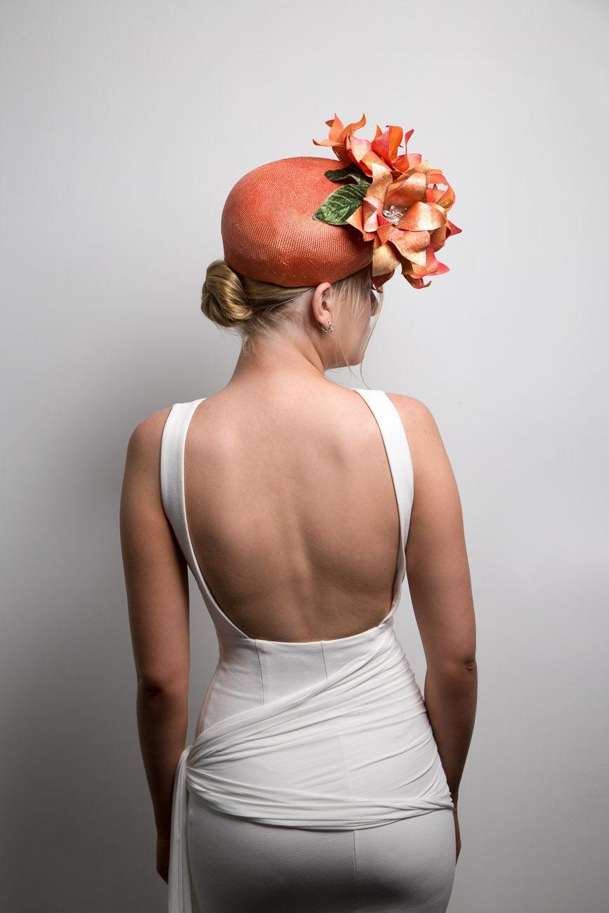 Orange Vintage Style Pillbox