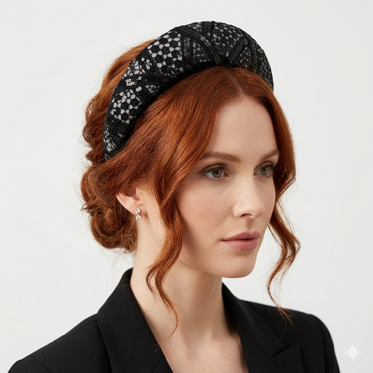 Black White Headband Crown