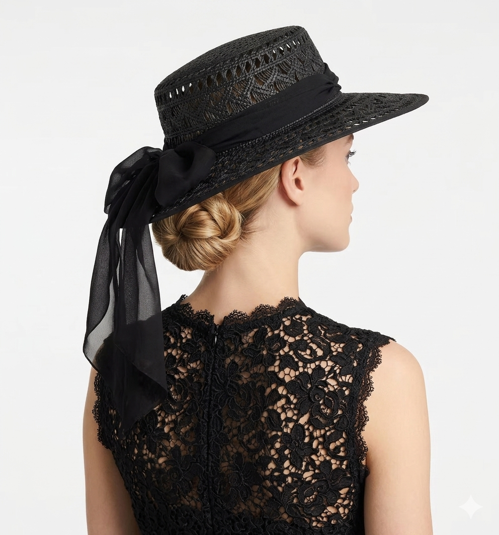 Black Brimmed Hat