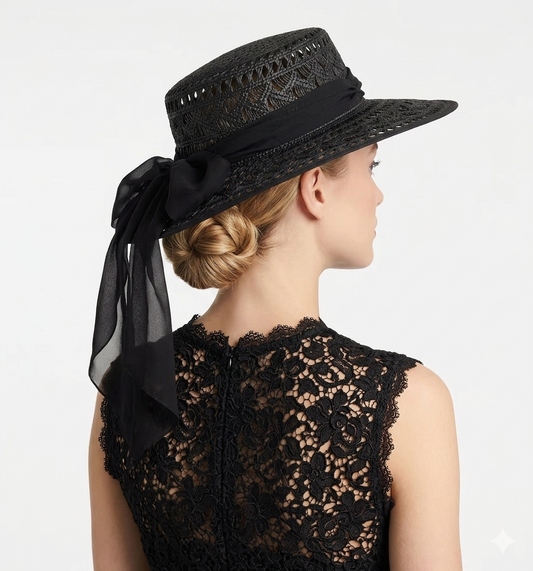 Black Brimmed Hat