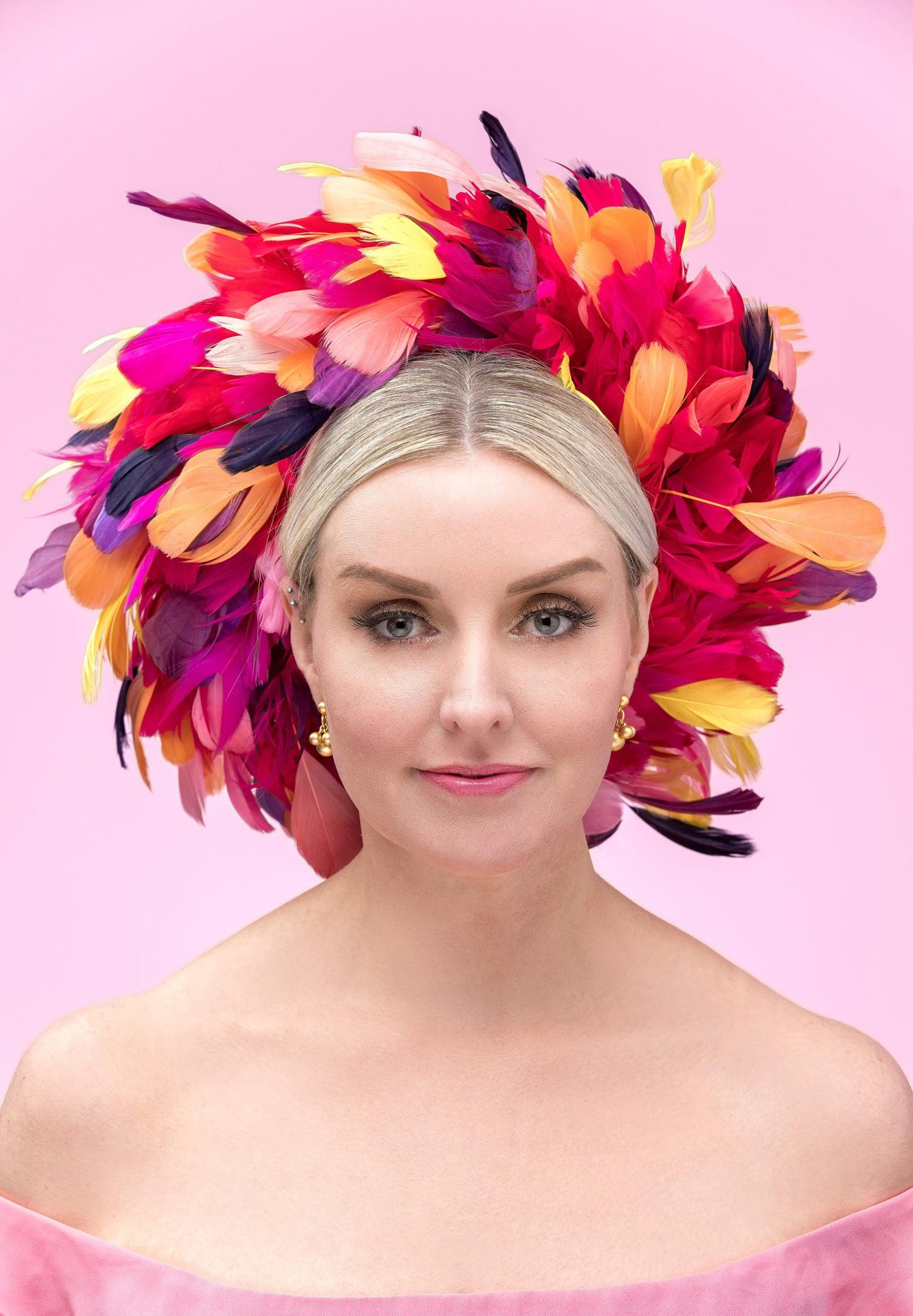 Carnival Feather Ring Hat