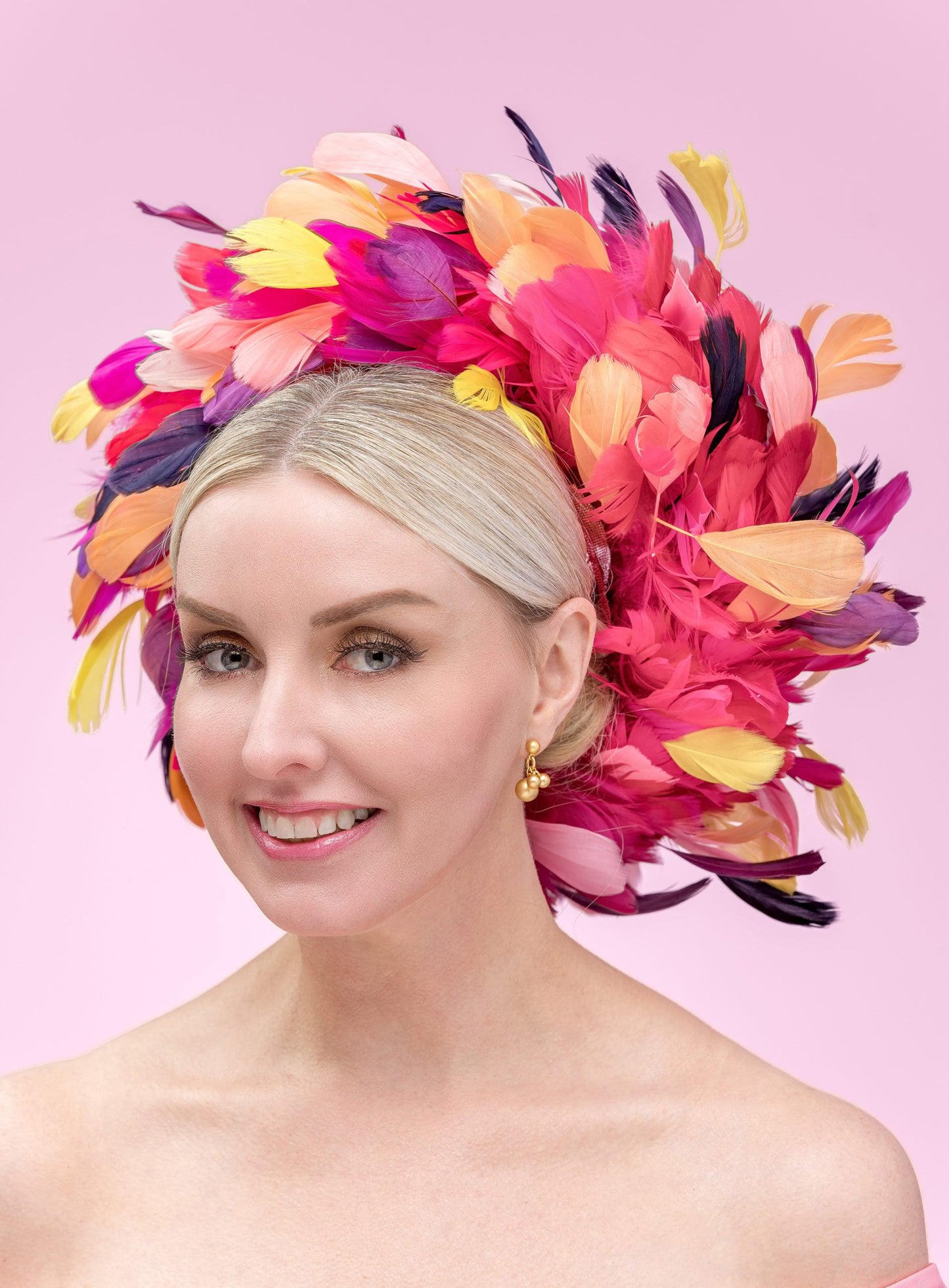 Carnival Feather Ring Hat