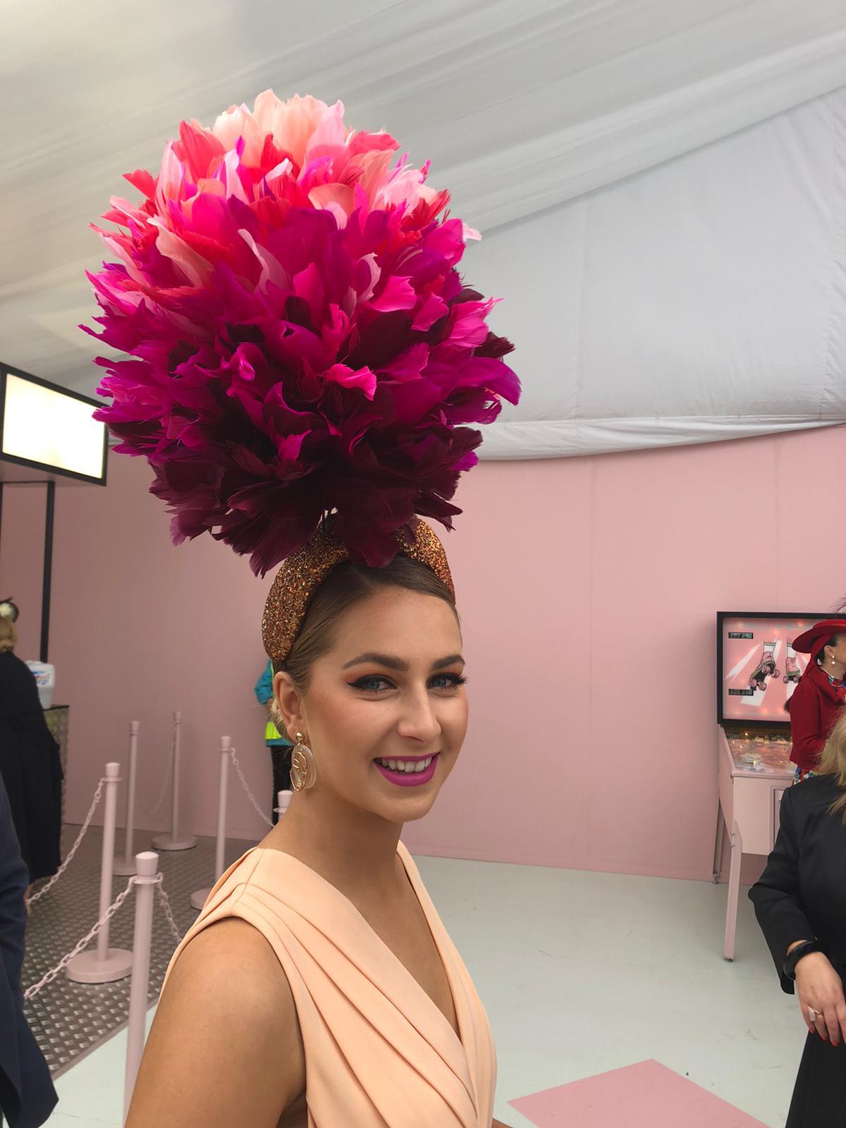 Multicoloured Feather Flower Fascinator-Folies