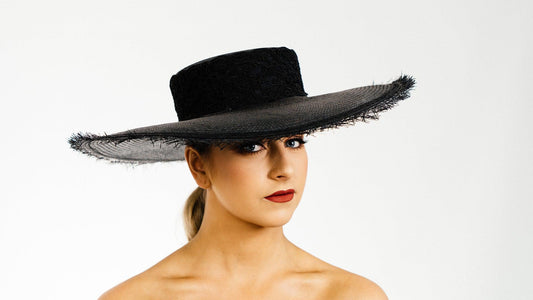 Black Wide Brim Hat